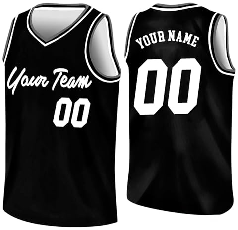 Personalisierte Basketball Trikot Shirt Herren Damen Kinder Basketball Jersey mit Name Nummer Teamname Jungen Männer Personalisierte Basketball Shirt