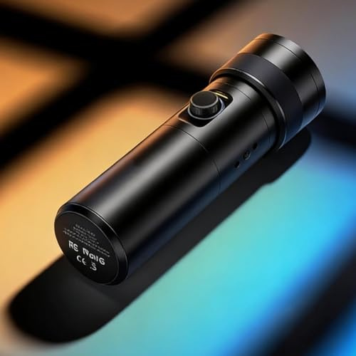 Photographic Projection Light, LED Photography Flashlight, 4 Color Fill Light, with Magnetic Metal Gobos, 7500mAh Rechargeable, Zoomable Beam, for Photo and Video Production