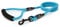 Bunty Nylon Rope Dog Lead with Clip - Extra-Strong Lead, Small, Medium & Large Dogs, Ergonomic Foam Grip - Dog Training Lead & Swivel Clip for Dog Collar - Medium, Light Blue 120cm