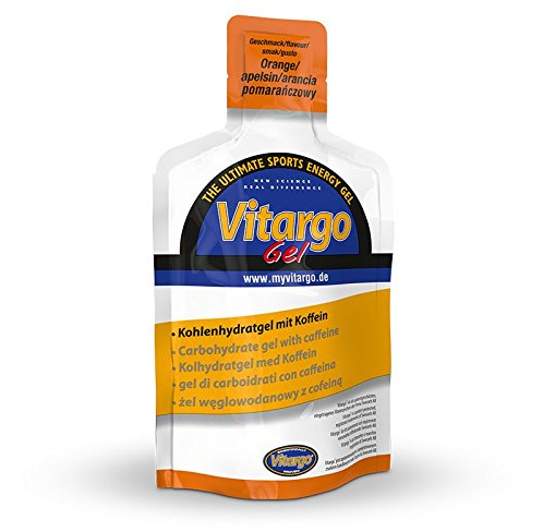 Vitargo Gel Einzeltüte mit Koffein (45g pro Einzeltüte) Orange