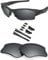 BlazerBuck Anti-salt Polarized Replacement Lenses & Sock Kit for Oakley Flak Jacket XLJ - Silver Chrome