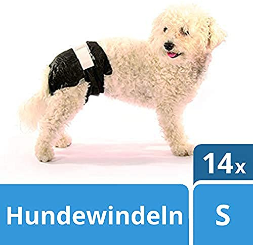 SwissPet Einweg-Hundewindeln für Welpen, Rüden und Hündinnnen, Größe S - 14 Stück