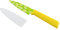 Kuhn Rikon Funky Fruit Citrus Colori+ Non-Stick Straight Paring Knife with Safety Sheath, Stainless Steel, 19 cm,