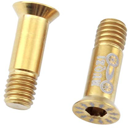 Perfeclan 2 Stücke Titanlegierung M5 X 16mm Fahrradschrauben Schrauben Für Fahrrad Schaltwerke - Golden