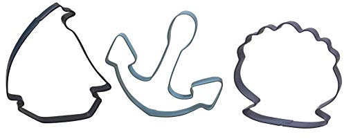 Zenker 44849 Ausstecher Set 3-teilig (Ankerboot, Hase, Edelstahl