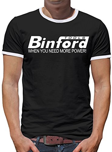 TShirt-People Binford Tools Kontrast T-Shirt Herren L Schwarz
