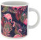 Awowee Taza de café de cerámica con diseño de flamenco rosa y hojas de palma, 325 ml, el mejor regalo o recuerdo para familiares, amigos, compañeros de trabajo