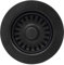GZILA 3-1/2 Inch Kitchen Sink Basket Strainer and Stopper Drain Assembly Black