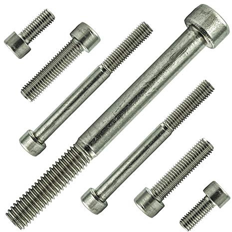 AGBERG - M1,6 x 6 mm Zylinderschrauben mit Innensechskant und Vollgewinde - Zylinderkopfschrauben [30 Stück] aus Edelstahl A2 V2A, rostfrei - DIN 912 (ISO 4762)