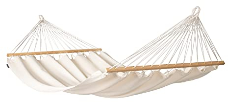 La Siesta® Florencia Latte – Organic Cotton Double Spreader Bar Hammock