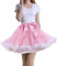 Tmade Damen Tüll Petticoat Tutu Party Mehrschichtiger Puffy Cosplay Rock, Rosa, Länge 40 cm, Taille 56-100 cm