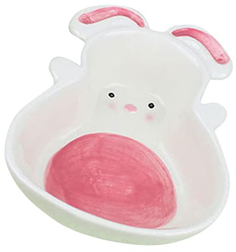 Operitacx Kindergeschirr Kinderbesteck Keramik Schalen Ostern Salat Dessertschale Schmuckschale Keramikschale Müslischale Porzellan Servierschale Snack Dessert Schälchen Salatbesteck
