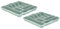 TENLITE [Set of 2] - High Grade Durable Plastic Compartment Cutlery Storage Stand Holder Cutlery Organiser Tray for Kitchen Drawers - Silver Sage (Large Cutlery Tray)