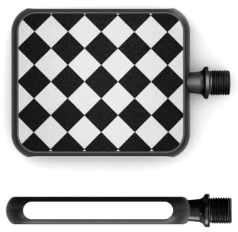 MOTOBICYCLES Reflex Urban Pedal Checker - das ultimative Pedal für alle Schuharten, für Gravel Bike, Trekking, City & Rennrad, Nachhaltig in Deutschland hergestellt