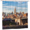 Rideau de douche New York City - 183 x 183 cm - Imperméable - Lavable - Avec 12 crochets - Décoration de salle de bain moderne