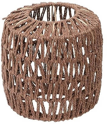 Rattan-Deckenlampenschirm-Lichtabdeckung, Boho-Korb-gewebtes Seil-Design, Decken-Pendellampenabdeckung für Tischlampe, Wandlampe, Stehlampe, Kronleuchter für Wohnzimmer, Schlafzimmer, Ladendekoration