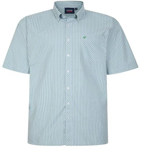 Espionage Chemise à carreaux pour homme SH399, vert/bleu, 5XL
