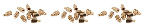 CENMEN 30 Pcs PC PCB Motherboard Brass Standoff Hexagonal Spacer M3 6+4mm
