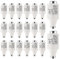 Sporgo GG Diazed Lot de 20 fusibles en céramique spirale DII E27 R021 16 A 500 V AC pour protection des câbles et des lignes