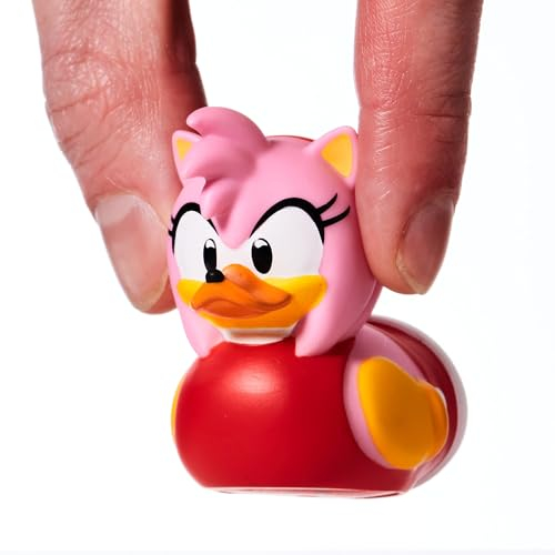 TUBBZ Mini Amy Rose Sammelfigur aus Vinyl-Gummi-Ente - Offizielles Sonic The Hedgehog Merchandise - Kinderfernsehen, Filme & Videospiele