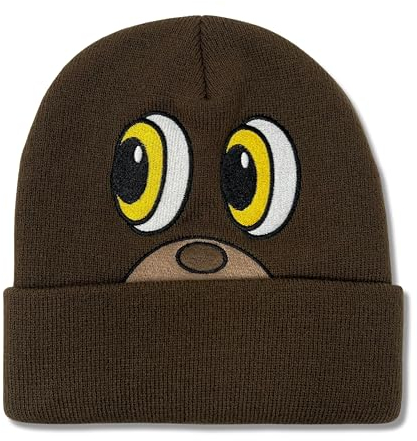 VERSILI Late Registration Kanye Bear Brown Beanie One Size, Braun, Einheitsgr��e