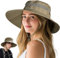 Khaki Sonnenhut Damen und Herren, Gipfelfreund Sonnenhut Damen Faltbar Sonnenhut Damen UV Schutz 50 Sommerhut Damen, Sonnenhüte für Damen Wanderhut Safari Hut Geschenke für Frauen Valentinstag
