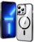 FNTCASE Custodia per iPhone 13 Pro: custodia magnetica anti-ingiallimento sottile, trasparente, protettiva di grado militare, protettiva e antiurto contro le cadute, sottile e trasparente