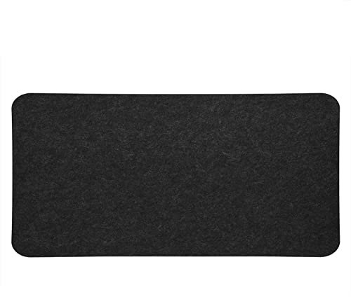 Polyester Table Mouse Pad,Office Desk Laptop Mat Anti Static Computer PC Pads for Office Work/Home/Decor) 68x33cm) (Dark Gray)