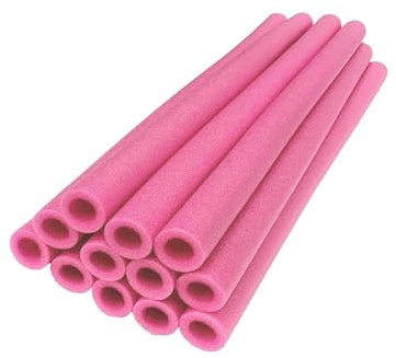 Generisch 12PCS Trampolin Schaumstoffrohre, Trampolin Stangenschutz Ersatz Schutzstangen Abdeckung für Trampolinstangen GeschäUmte RohrschwammhüLle(Farbe:Pink,Größe:88cm)