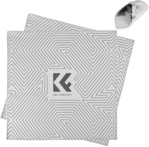 K&F Concept Housse de Protection Pliable pour Objectif d'appareil Photo, Auto-adhésif Tissu Magique Anti-Rayures pour Appareil Photo DSLR/téléphone/Tablette-45 * 45cm 2Pcs