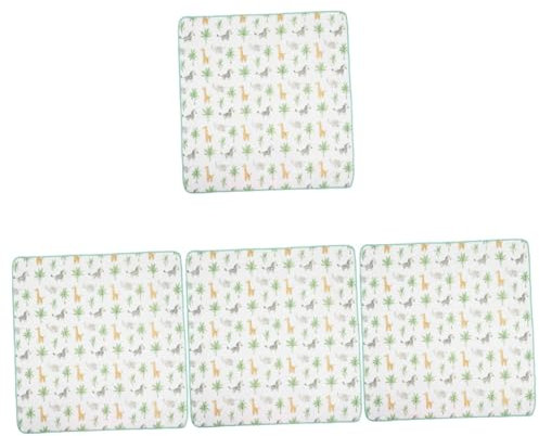 TOYANDONA 4piezas Alfombra Infantil Antideslizante De Actividades Colchoneta Acolchada Para Comidas Protector De Piso Para Bebés Lavable y Versátil Para Interiores y Exteriores