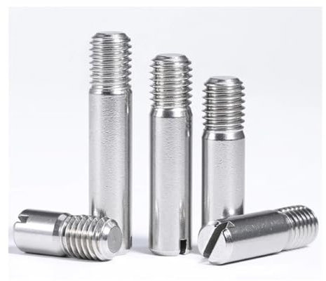 Cilky Vis à métal Goupille cylindrique Fendue M2 M2.5 M3 M4, 5 pièces, goupille de localisation à Filetage mâle, en Acier Inoxydable 304, Longueur 6-16mm(M2.5,10mm)