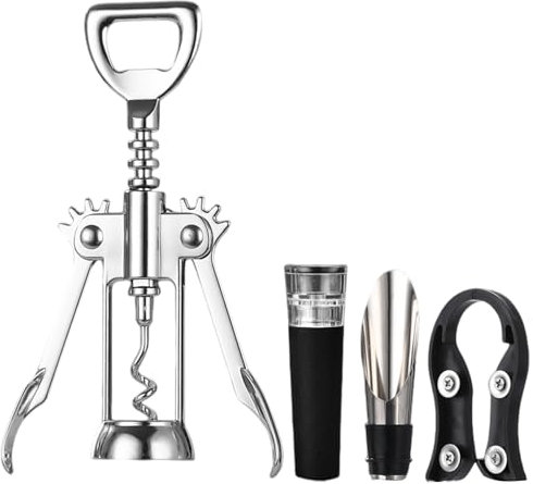JSTHHTT Cavatappi con Tappo del Vino Apribottiglie Vino Professionale Levatappi Accessori del Vino Sfociare Bottiglia di Birra/Vino Rosso, Accessori Bar Esterno, Gadget Utili per Feste