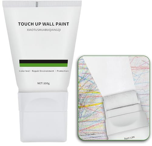 Colore bianco per riparazioni da parete, 100 g, colore bianco, per riparazioni da parete, colore bianco, vernice da parete, riparazione graffiti e macchie