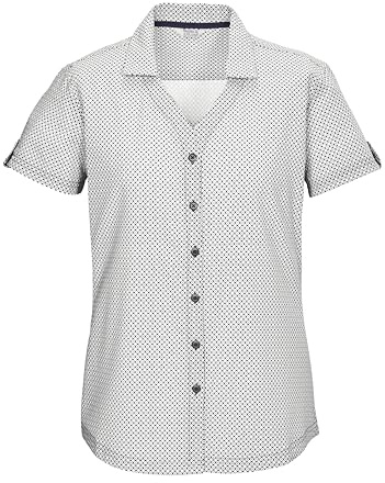 killtec dam funktionell blus kortärmad/blus KOS 46 WMN WVN SHRT, nattblå, 46, 42842-000