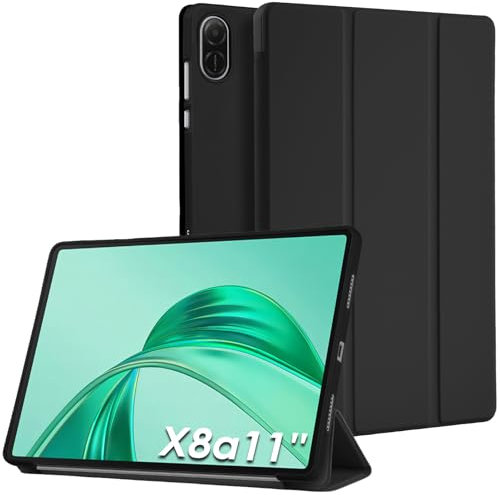 Bighan Funda Compatible para Honor Pad X8a 11, Carcasa Folio con Soporte y Tapa Magnética para Honor Pad X8a 11 Pulgadas - Negro