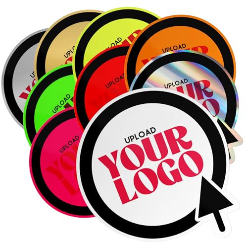 ERREINGE Adesivo Personalizzato in PVC - Stampa Logo o Design Personalizzati - Alta Qualità, Resistente all'Acqua e ai Raggi UV - Ideale per Auto, Moto, Laptop e Pareti lisce (foglio A5)