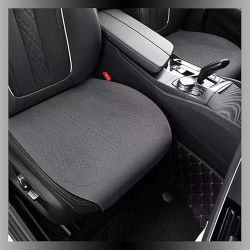 Sitzkissen Auto für Volvo V40 Cross Country 2016-2020,Autositzkissen Leder Sitzkissen Autositzschoner Atmungsaktiv Anti Rutsch Auto Sitzauflagen Sitzbezüge,Abnehmbar,2 pcs-Grey