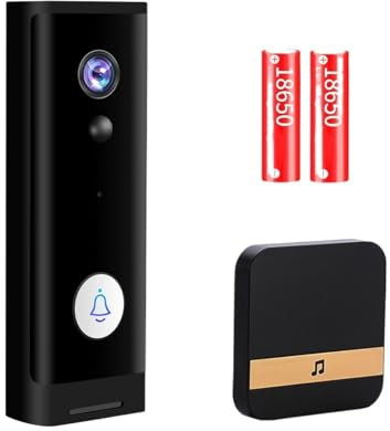 Sonnette sans Fil Tuya WiFi, caméra 1080P HD, interphone vidéo, Vie Intelligente, Audio bidirectionnel, Mini interphone Google Home, Carillon de Porte