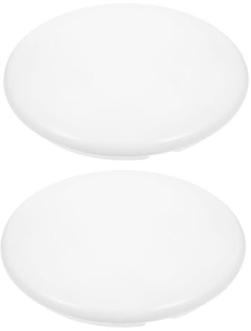 Lurrose 2 Pezzi Paralume da soffitto di ricambio globi ventilatore da soffitto globi di per lampade di ricambio ventilatore da soffitto pvc bianca