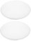 Lurrose 2 Pezzi Paralume da soffitto di ricambio globi ventilatore da soffitto globi di per lampade di ricambio ventilatore da soffitto pvc bianca