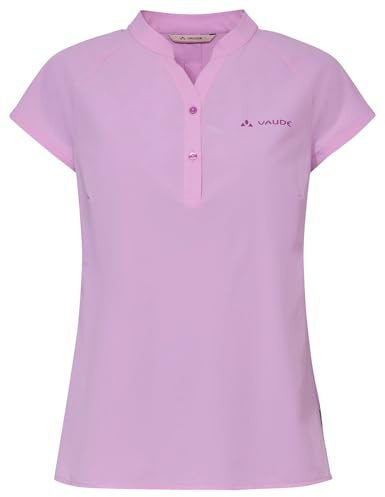 VAUDE Yaras SL Shirt II, atmungsaktiv & elastisch – Raspberry – Gr. 44 | elastisches Kurzarm-Shirt für Radtouren – atmungsaktiv mit Mesh-Einsätzen