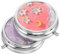 HAPINARY 2 Piezas Pintura Metálico de Compartimentos Estuche de Maquillaje Portátil de Organizador Decorativo Lápiz Labial Corrector Viaje Bolso