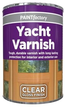 Milena 300ml Yacht Varnish Clear Gloss Tin, Quick-Drying Formula, Weatherproof Tough & Durable, UV-Resistant Protection Non Cracking Surface for Boats, Decks, Interior & Exterior Wood Projects (2)