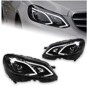 Auto Styling Kopf Lampe Kompatibel for W211 Scheinwerfer 2009-2016 W212 E200 E300 E260 Scheinwerfer DRL Hid Bi Xenon auto Zubehör(2010-2012)
