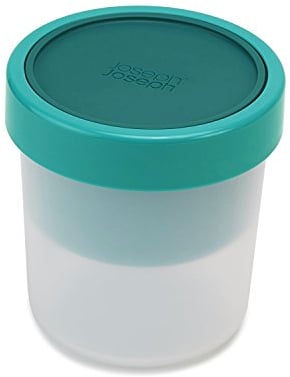 Joseph Joseph Boîte à Lunch pour Liquide Plastique/Silicone Turquoise Foncé/Clair 11 x 11 x 12 cm