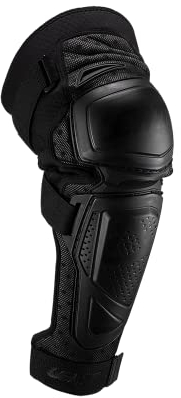 Leatt Ext Ginocchiera E Parastinchi, Unisex – Adulto, Black, L