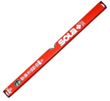 Karl Dahm Sola Wasserwaage 60cm - Präzise Wasserwaage mit verbesserten Libellen - Thermoresistente Libelle, Lupeneffekt, Lichtresistent, Professionelles Messwerkzeug für Heimwerker & Profis