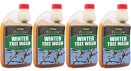Vitax Winter Tree Wash 500ml Over-Winter Protection for Edible Plants & Trees (4 Bottles)