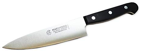 Marsvogel - Gastronomiemesser - kleines handliches Kochmesser 6 - Griff POM schwarz - Klinge 16cm - Qualität aus Solingen!